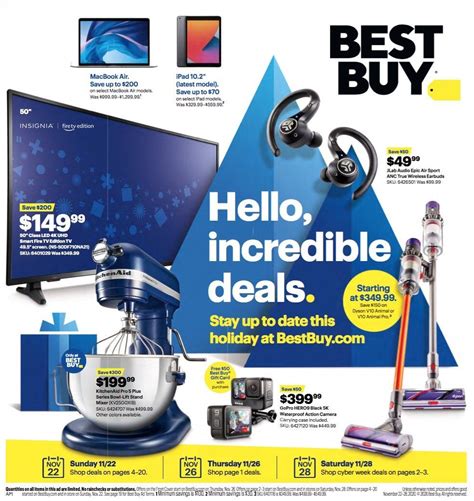 Best Buy holiday hours, including Thanksgiving Day, Christmas Eve, Easter, Memorial Day, Independence Day, Black Friday and New Years Day hours will be posted online as relevant closer to the date. . Upcoming best buy weekly ad